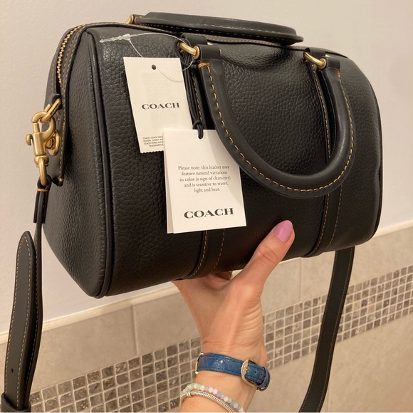 Coach Ruby 25 Pebble Leather Satchel - Picture 11 of 14